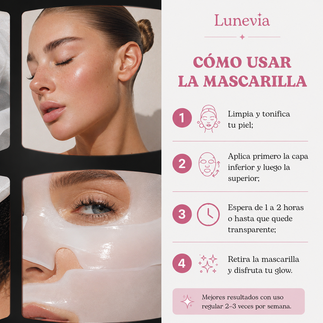 LUNEVIA Mascarilla de Colágeno